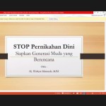 KKN MIT-DR Kelompok 6 Usung Webinar Stop Pernikahan Dini